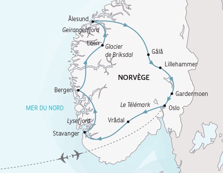 Circuit Le Grand Tour des Fjords de Norvège