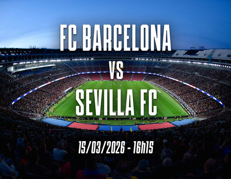 Match foot FC Barcelona v Sevilla FC avec hôtel 4*