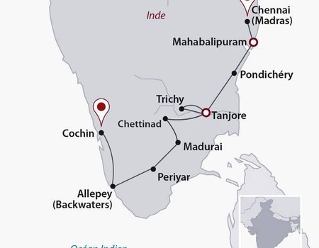 Circuit Privé Un Sud épicé (cat. confort) + Au pays des Chettiars - Inde du Sud - 3