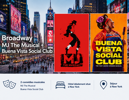 Comédies Musicales à New York - Broadway Theatre NYC (MJ The Musical + Buena Vista Social Club) avec Hôtel 4* - New York, Etats-Unis - Image 1