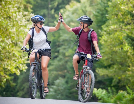 Balade loisir à vélo électrique sur la voie verte Via Ardèche - 1