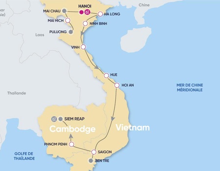 Circuit Paysages Majestueux du Vietnam et du Cambodge 16 nuits 4/5* - 2