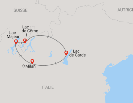 Autotour Balade sur les routes des lacs italiens en liberté, arrivée Milan **** - 2