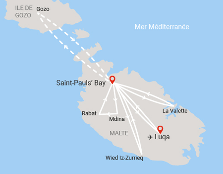 Circuit Couleurs de Malte - hôtel Ax Odycy (ex Seashells hôtel) 4* - 2