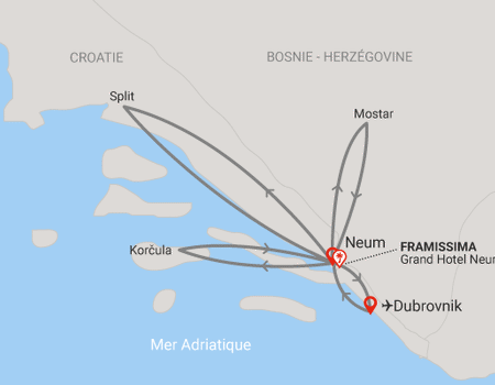 Circuit Merveilles de Dalmatie, logement au Framissima Grand Hotel Neum **** - 2