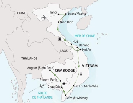 Le Vietnam et le Cambodge, du Tonkin aux temples d'Angkor