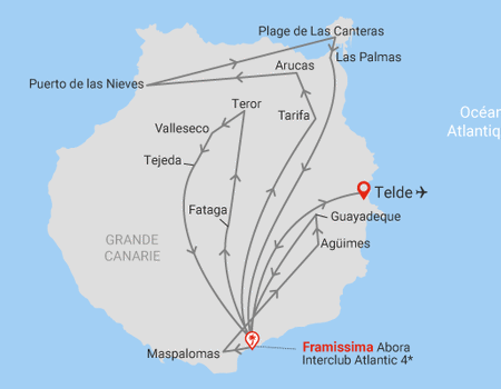 Combiné circuit et hôtel Charmes et nature de Grande Canarie + Extension Framissima Abora Interclub Atlantic 4* - 2