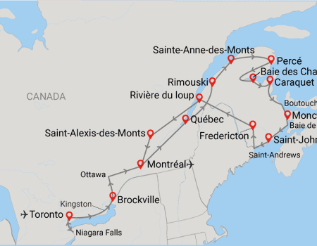 Circuit Tout l'Est Canadien, de l'Ontario à la Gaspésie - 2