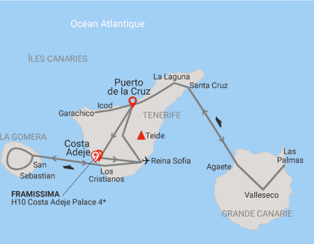 Combiné circuit et hôtel Tour Canario et extension séjour 3 nuits Framissima Premium H10 Costa Adeje Palace 4* - 2