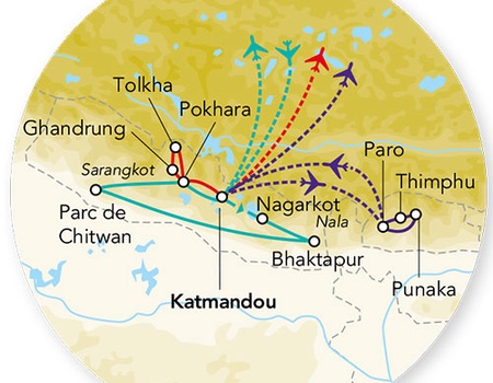 Circuit Merveilles du Népal et Séjour Bhoutan - Spécial Fête de Punakha - 18J/15N - 3