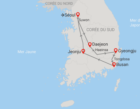 Circuit Au pays du matin calme, mystérieuse Corée 3* - 2