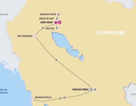 Circuit Les Essentiels du Cambodge et plage 10 nuits 4/5* - petit groupe - 2