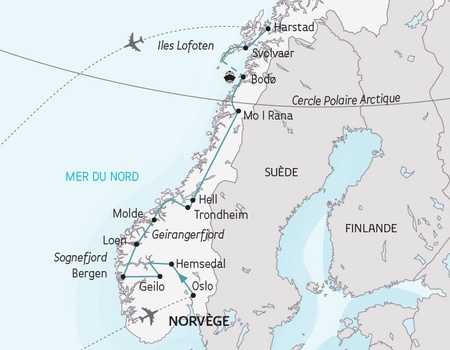 Circuit Majestueux Fjords et îles Lofoten - Formule Premium