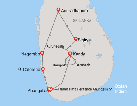 Combiné circuit et hôtel Intense Sri Lanka (collectif) & plage au Framissima Heritance Ahungalla - 2