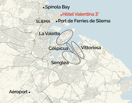 Hôtel Valentina,Fram City La Valette 3* sup - Malte, Bassin Méditerranéen - Image 2