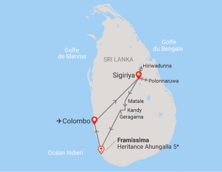 Combiné circuit et hôtel Royaume de Ceylan (collectif) & plage au Framissima Heritance Ahungalla - 2