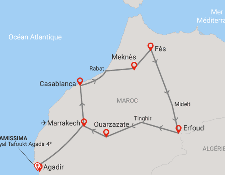 Circuit Richesses des villes impériales au grand sud marocain + extension Framissima Royal Tafoukt Agadir Resort & Spa - 2
