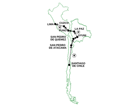 Circuit Grand Panorama Andin : Chili, Bolivie & Pérou - Santiago du Chili, Chili - Image 2