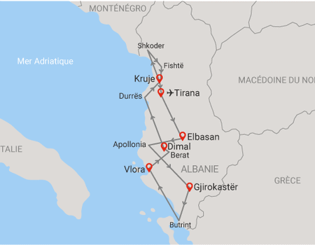 Circuit Panorama de l'héritage albanais - 2