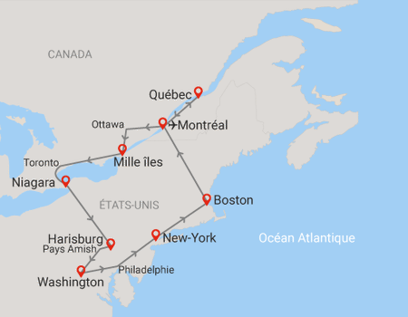 Circuit Couleurs du Canada et de l'Est américain + extension 2 nuits (Boston + Montréal) - 2
