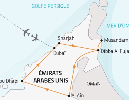 Circuit Emirats Arabes Unis, pays de l'Or Noir