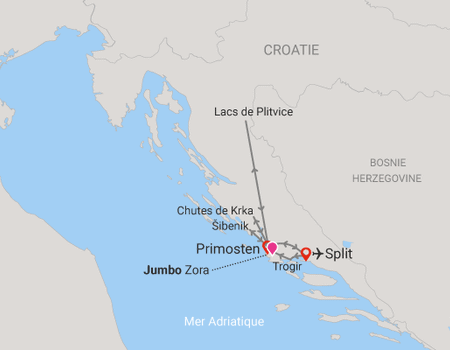 Circuit Merveilles naturelles de Croatie, logement au Club Jumbo Zora 3* - Split, Croatie - Image 2