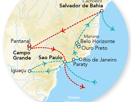 Circuit Merveilles du Brésil et Séjour Pantanal - 2