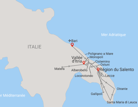 Autotour Balade sur les routes sauvages des Pouilles 4* - 2