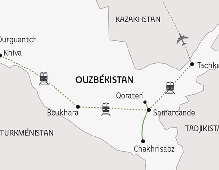 La Route de la Soie, d'Ourguentch à Tachkent