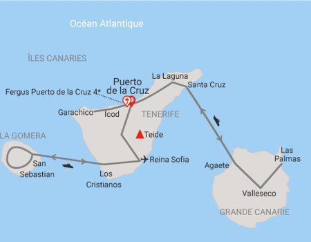 Combiné circuit et hôtel Tour Canario et extension séjour 3 nuits hôtel FERGUS Puerto de la cruz 4* - 2