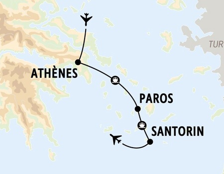Combiné Athènes et les Cyclades, Paros et Santorin 3* - 2