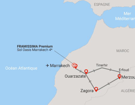 Combiné circuit et hôtel Boucles Sahariennes en 4x4 et extension Framissima Premium Sol Oasis **** - 2