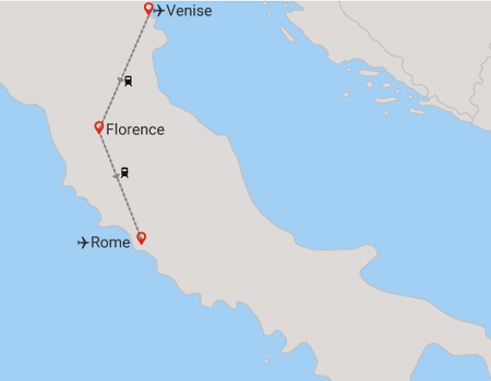 Circuit Les incontournables d'Italie en train *** - 2