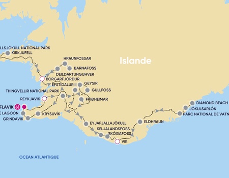 Séjour en étape avec location de voiture 