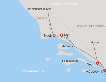 Autotour Balade sur la côte dalmate, arrivée Split 4* - 2