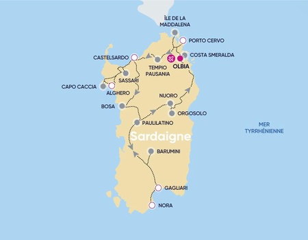 Circuit Grand Tour de Sardaigne 3* et 4* - 2