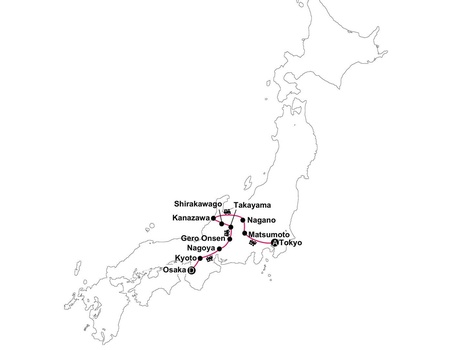 Grande Traversée des Alpes Japonaises : Circuit individuel en 3* - 2