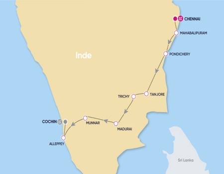 Ôcircuit Essentiel  - Inde du Sud, temples sacrés et lagunes du Kerala - Chennai, Inde - Image 2