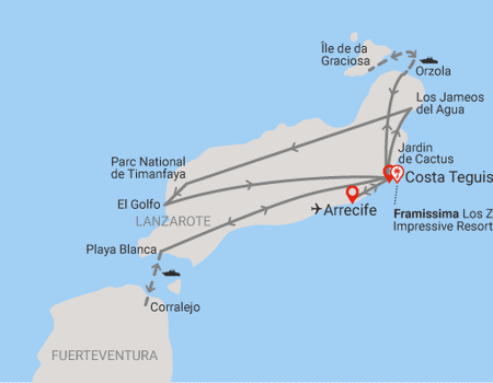 Circuit Entre plages et volcans de Lanzarote, hôtel Framissima Los Zocos Impressive Resort 4* - 2