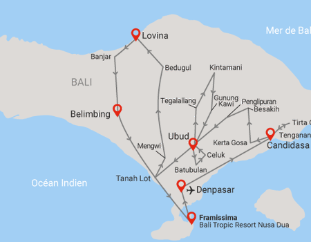 Circuit Traditions et culture balinaise en privatif et extension au Framissima Évasion Bali Tropic ***** - 2