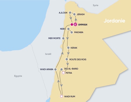 Circuit Les Perles De La Jordanie - Dimanche - Samedi - 2