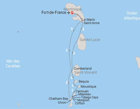 Croisière Passion Grenadines ***** - Fort de France, Martinique, Antilles - Image 2
