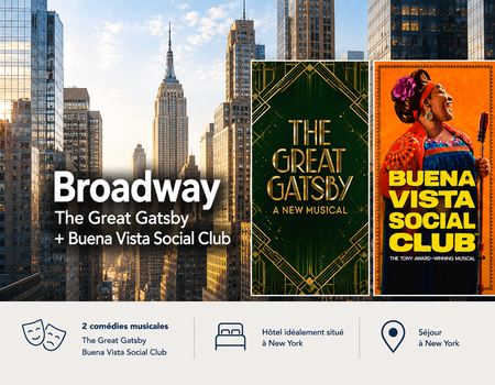 Comédies Musicales à New York - Broadway Theatre NYC (The Great Gatsby + Buena Vista Social Club) avec Hôtel 4* - New York, Etats-Unis - Image 1