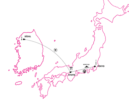 Combiné Japon-Corée, Les Trois Cités Légendaires - Corée du Sud, Asie - Image 2