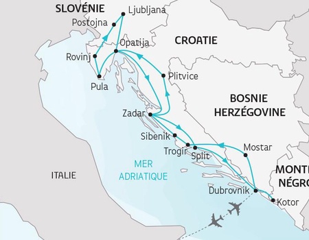 Circuit La Croatie du Nord au Sud - 2