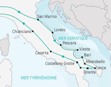 Circuit Les Pouilles (au départ du Sud de la France)