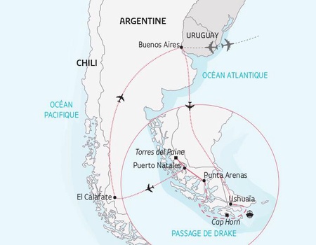 L'Argentine et le Chili, les merveilles de la Patagonie