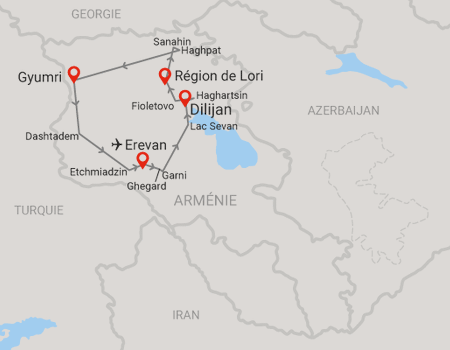 Circuit Joyaux millénaires d'Arménie (maximum 8 participants) **** - 2