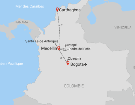 Circuit Couleurs Colombiennes (maximum 16 participants) *** - 2