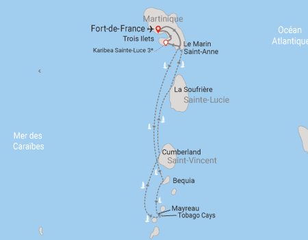 Combiné croisière et hôtel A la découverte des Grenadines et extension à l'hôtel Karibea Sainte-Luce - 2